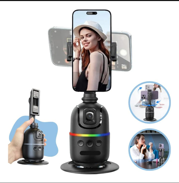 Estabilizador Gimbal Inteligente FANGTUOSI 360° com Rastreamento Facial para Smartphone