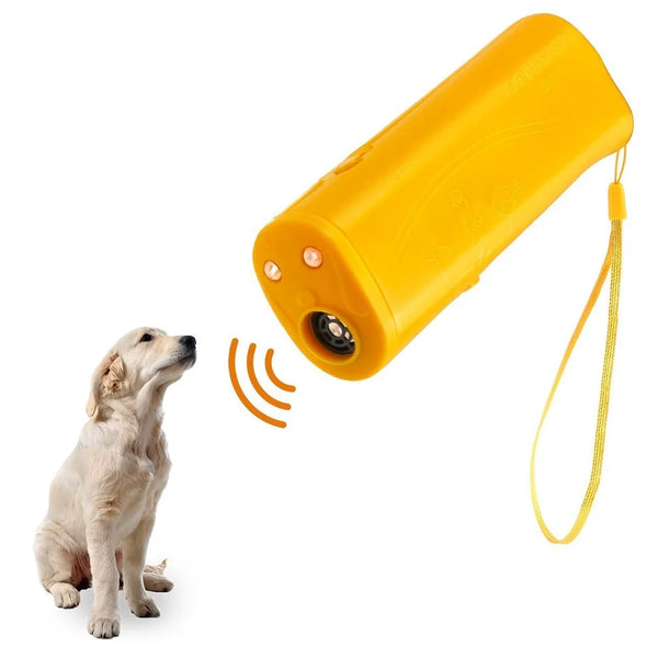 Dispositivo 3 em 1 para Repreensão de Cães | Treinamento Antilatido com Lanterna | Repelente para Cães ao Ar Livre