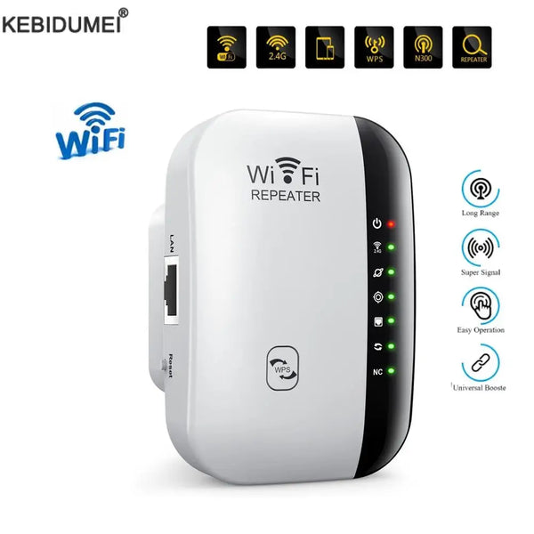 Repetidor WiFi 300Mbps – Amplificador e Extensor de Sinal WiFi de Longo Alcance