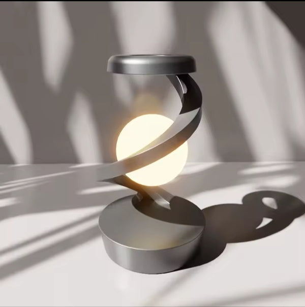 Luminária de Mesa com Lâmpada Flutuante e Carregador Sem Fio 15W – RGB